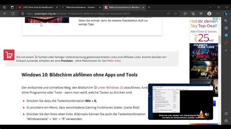 Bildschirmaufnahme in Windows 10: So einfach gehts